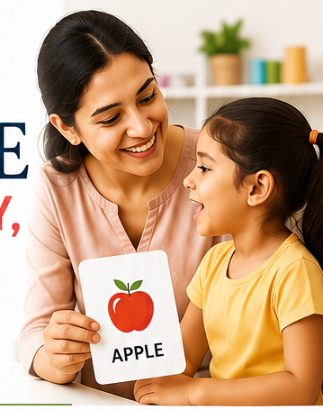 Speech Therapist Prajakta Jagdale(Yadav) working with child